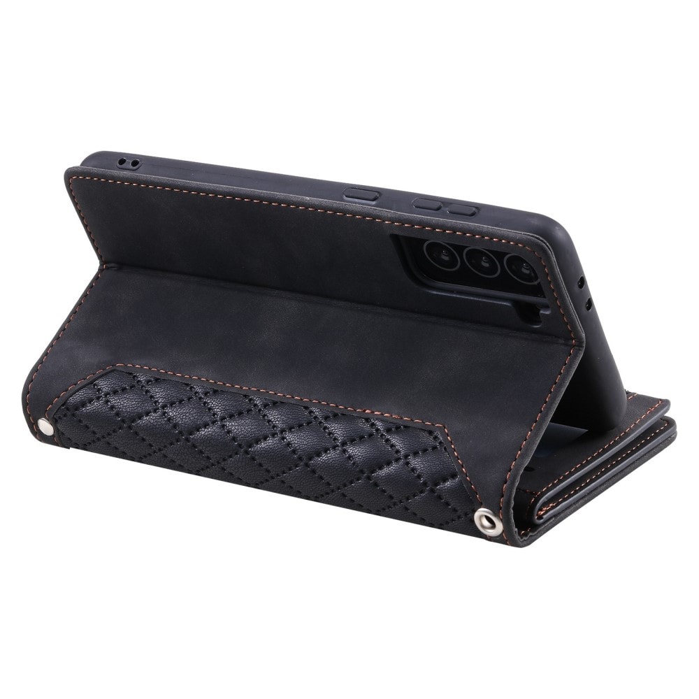 Samsung Galaxy S22 Quiltet pungtaske, Sort