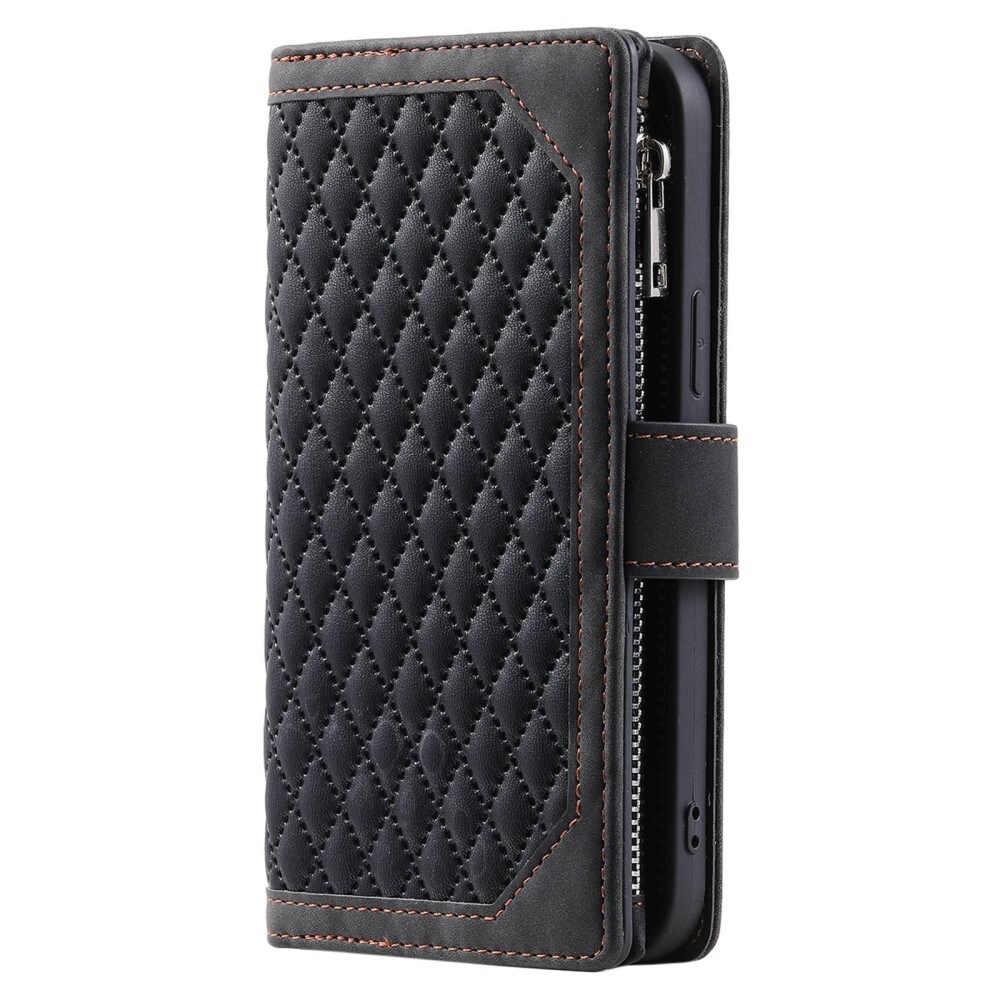 Samsung Galaxy S22 Quiltet pungtaske, Sort