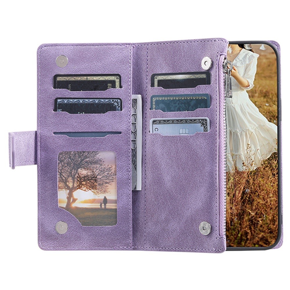 Samsung Galaxy S22 Quiltet pungtaske, Lilla