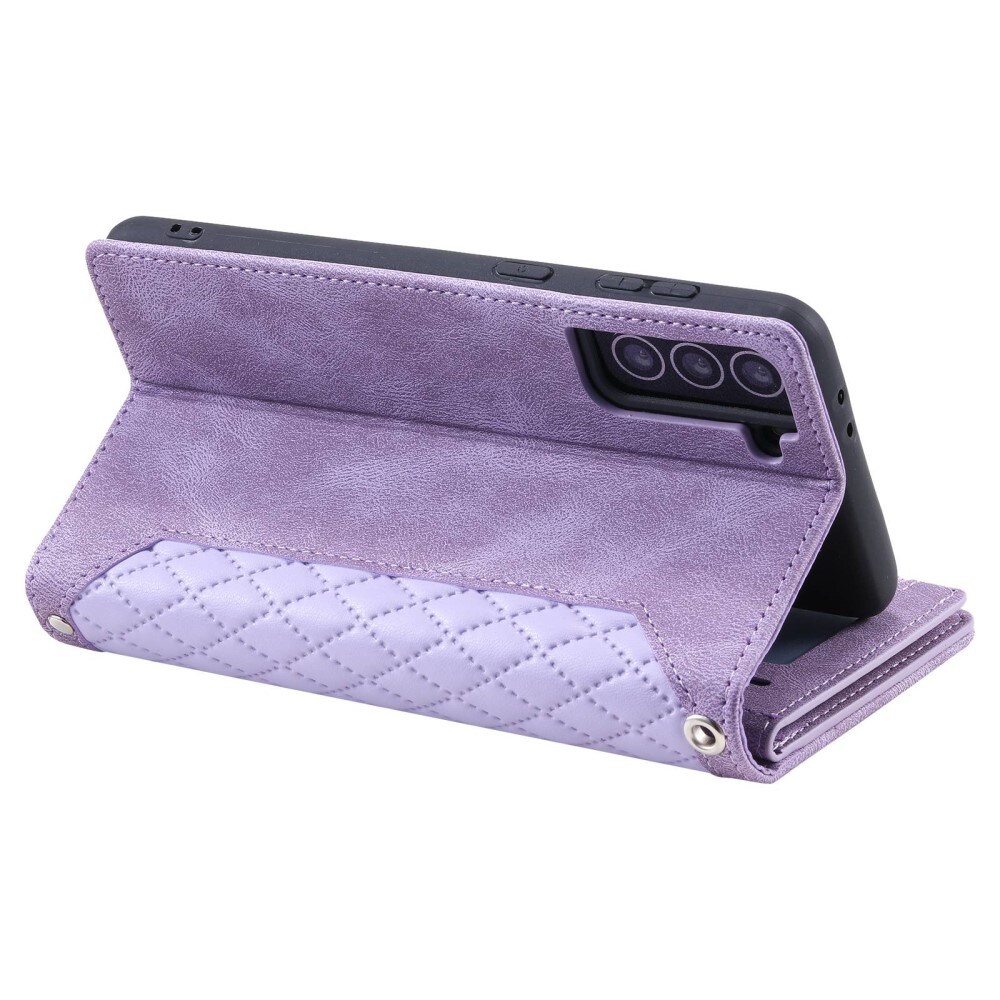 Samsung Galaxy S22 Quiltet pungtaske, Lilla