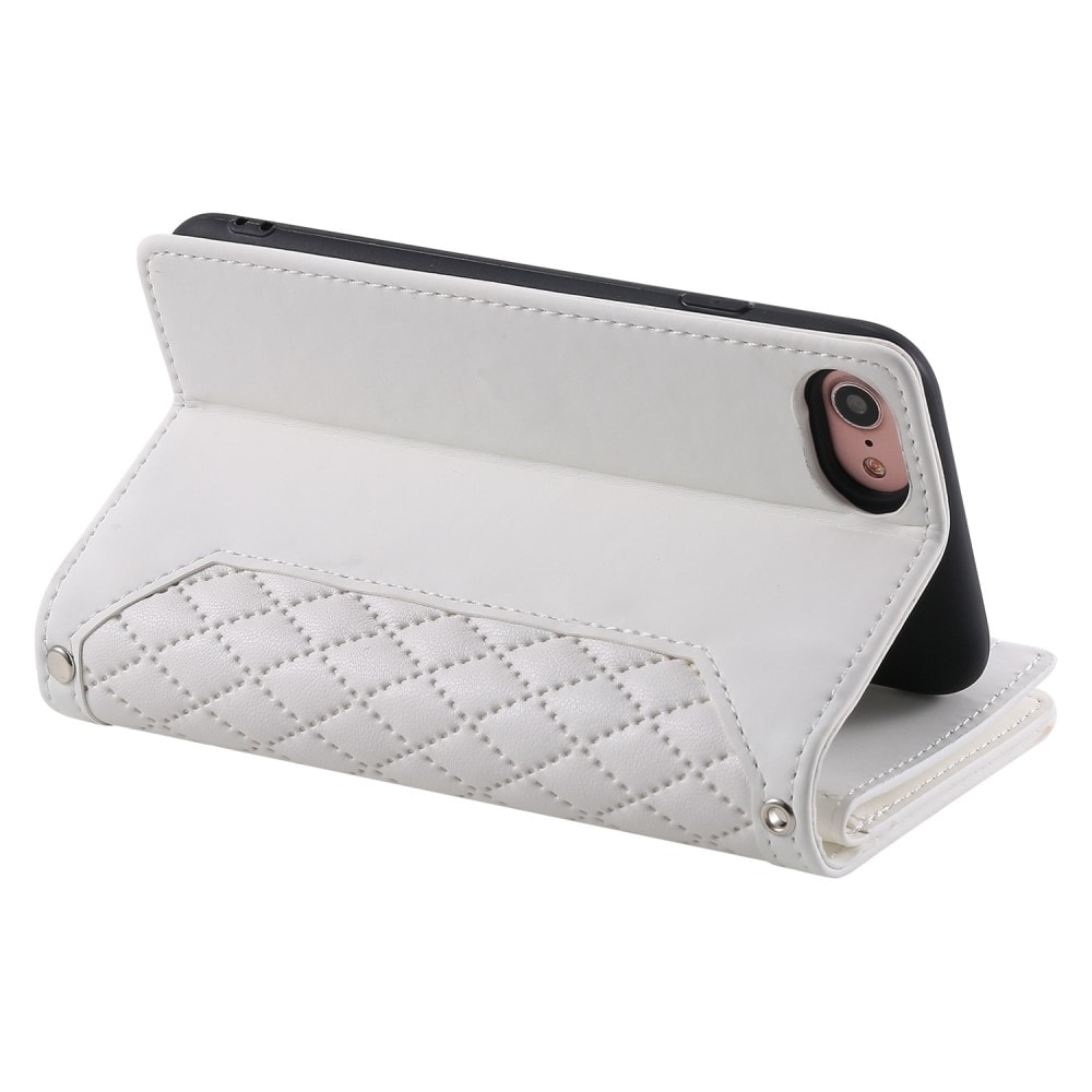 iPhone 7 Quiltet pungtaske, Hvid