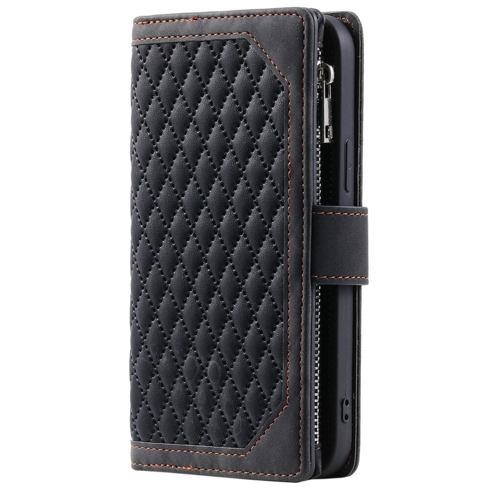 iPhone 13 Quiltet pungtaske, Sort