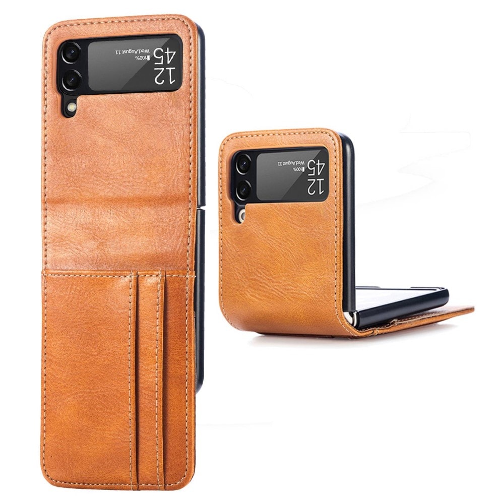 Samsung Galaxy Z Flip 4 Enkelt mobiletui, Brun