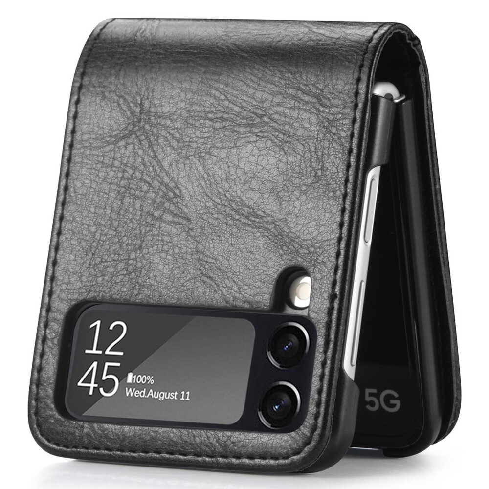 Samsung Galaxy Z Flip 4 Enkelt mobiletui, Sort