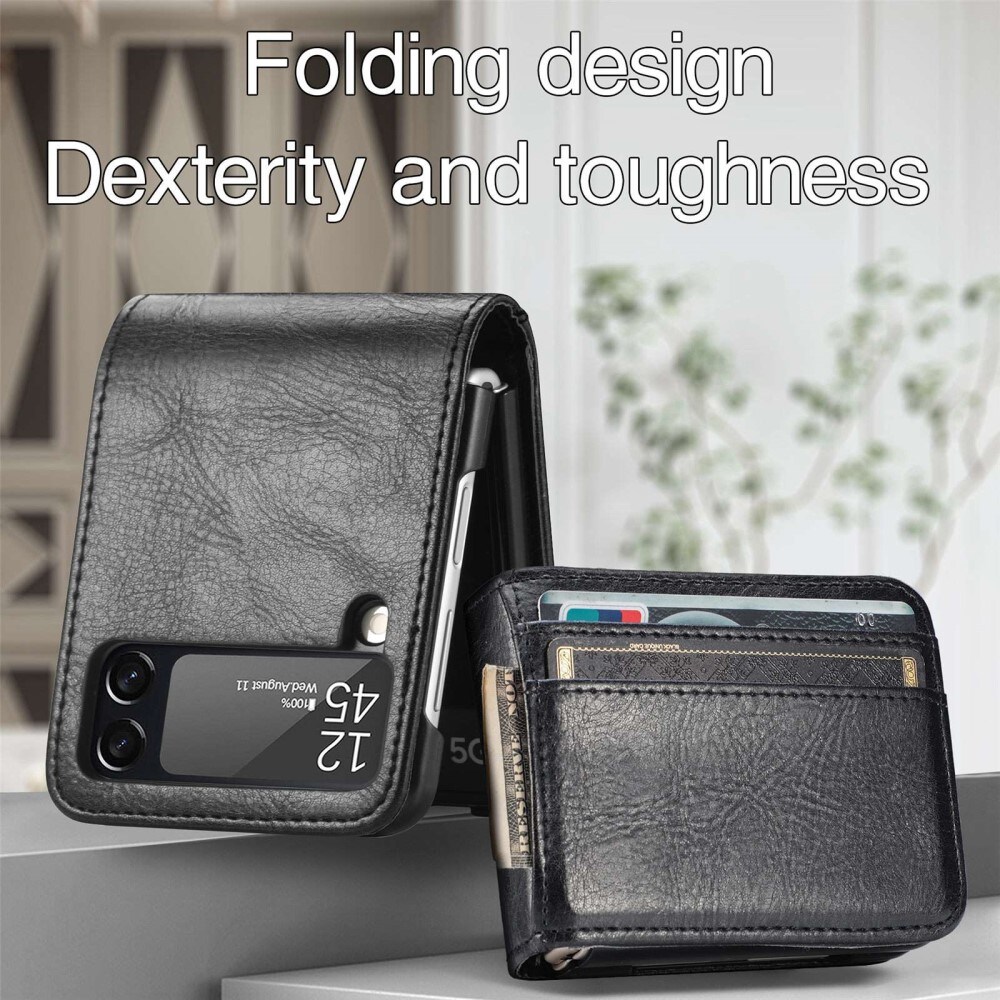 Samsung Galaxy Z Flip 4 Enkelt mobiletui, Sort