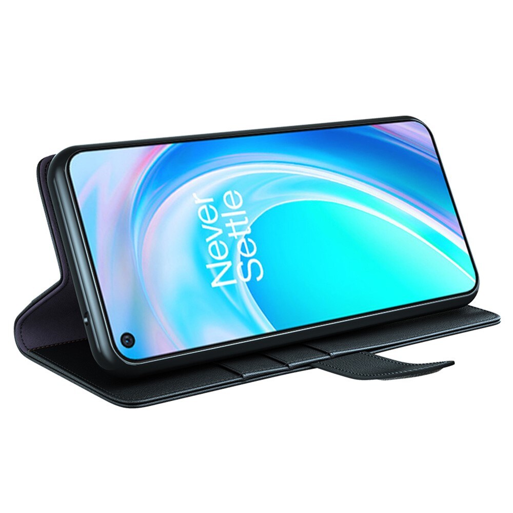  OnePlus Nord CE 2 Lite 5G Slankt mobiletui i ægte læder, Sort
