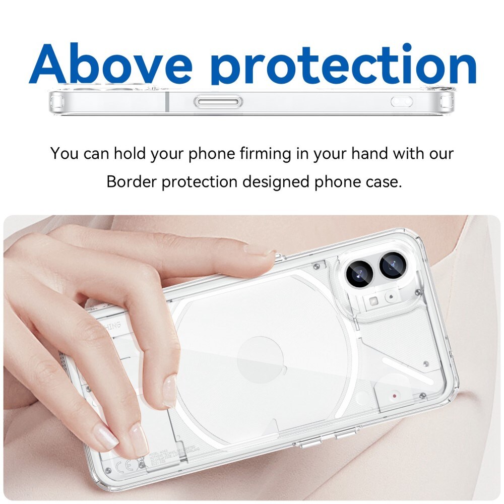 Nothing Phone 1 Crystal Hybrid-cover, Gennemsigtig