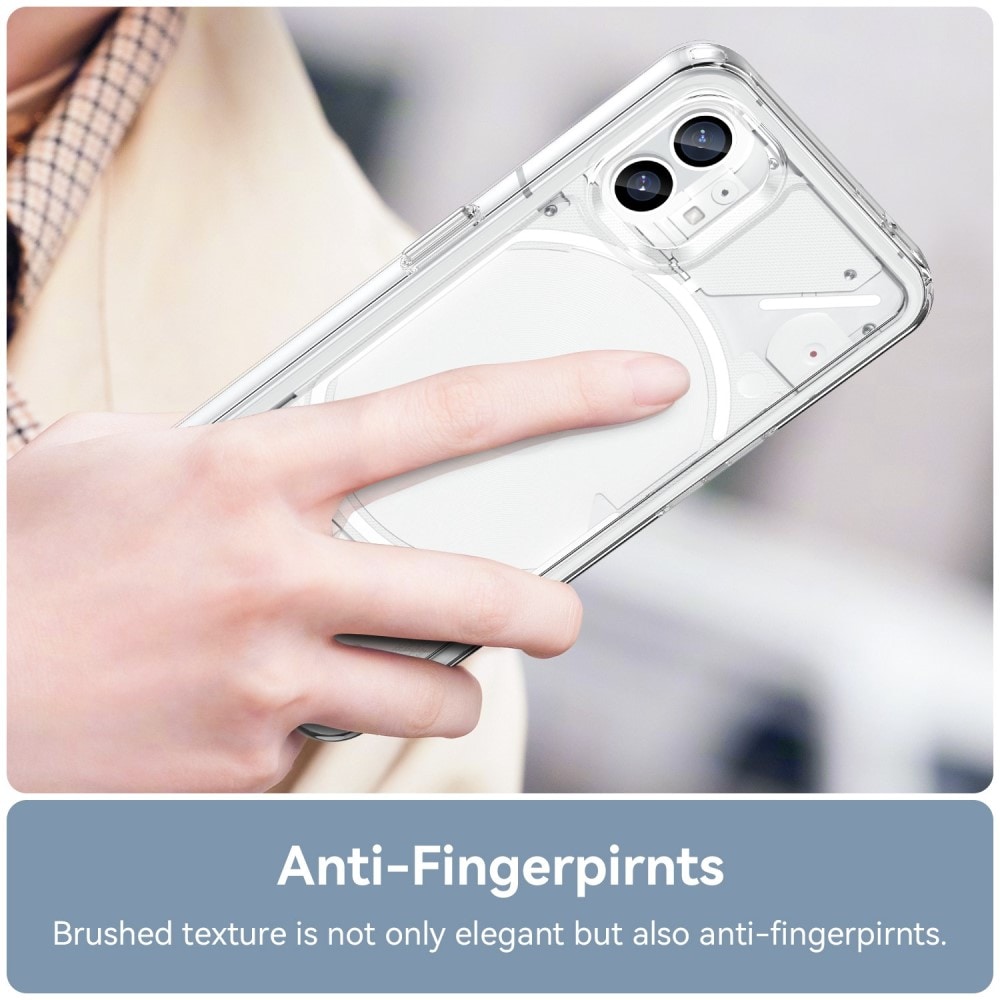 Nothing Phone 1 Crystal Hybrid-cover, Gennemsigtig
