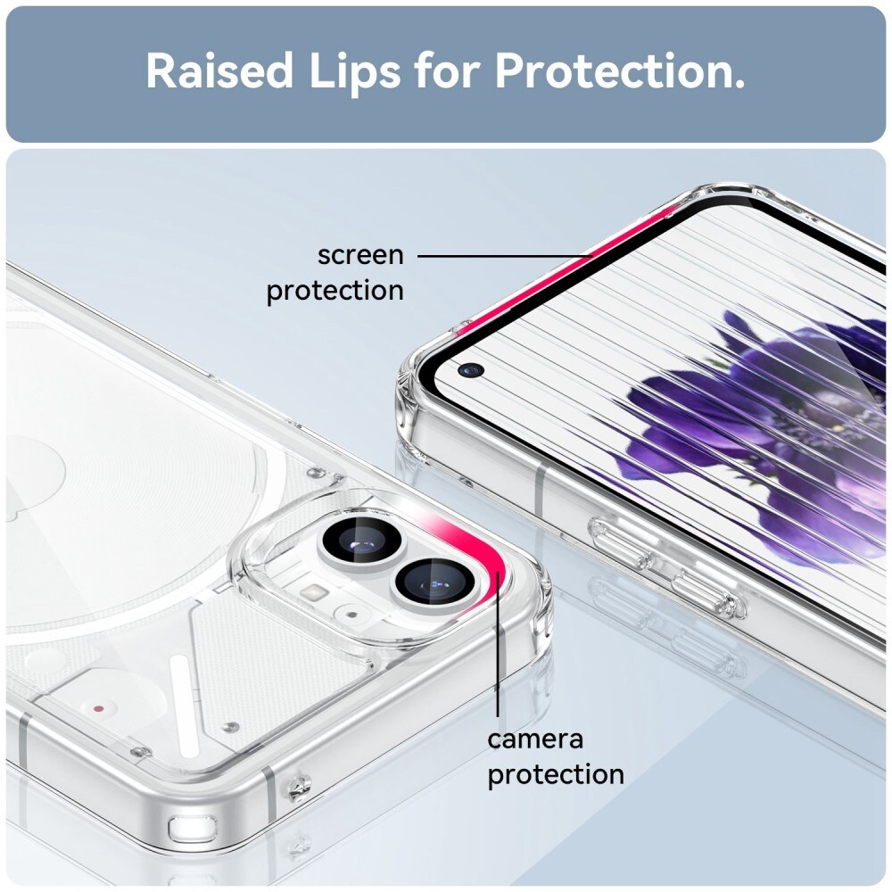Nothing Phone 1 Crystal Hybrid-cover, Gennemsigtig