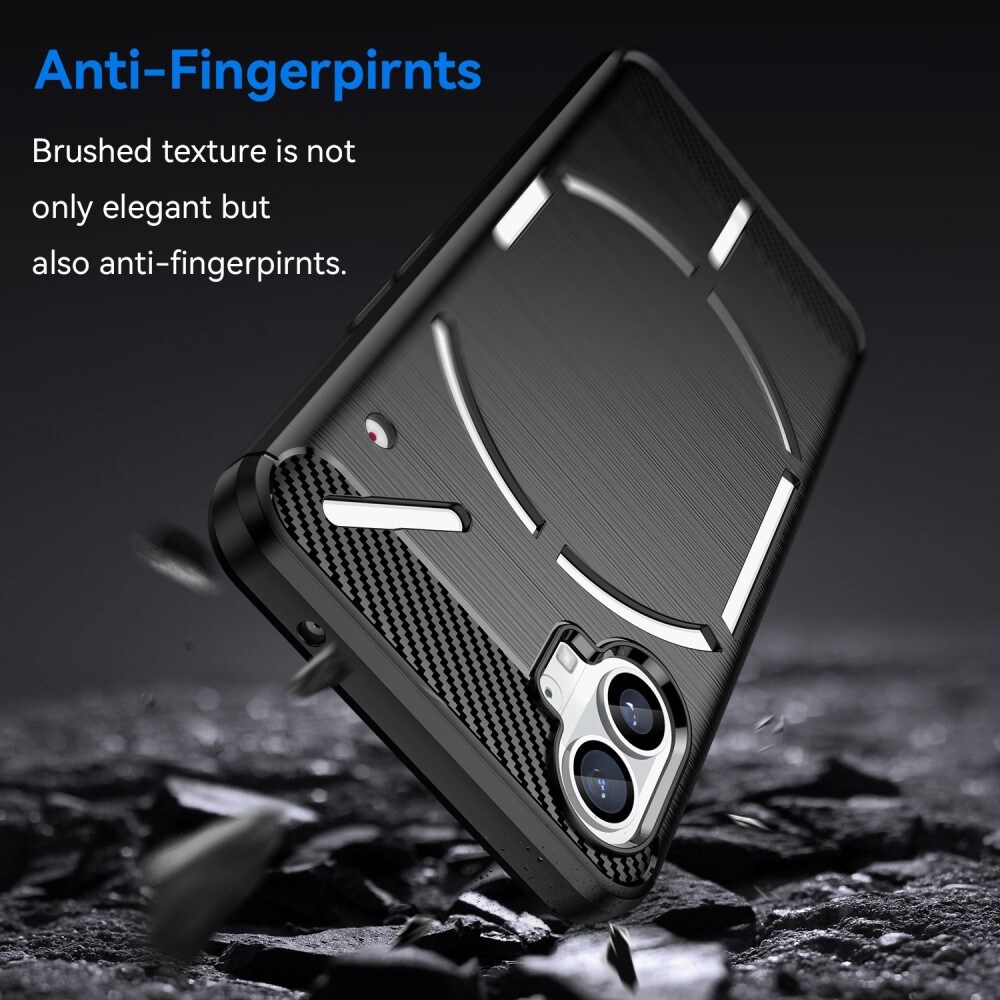 Nothing Phone 1 TPU-cover Brushed, Sort