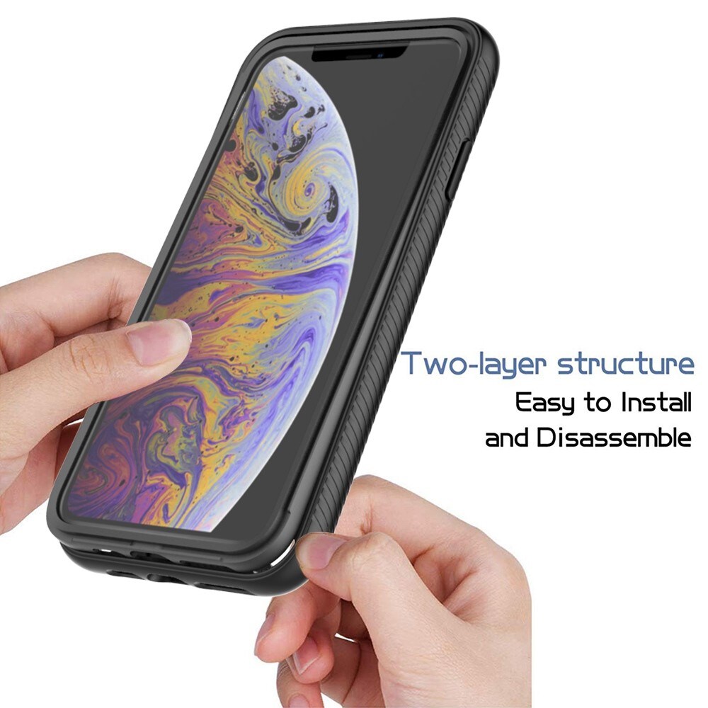 iPhone Xs Max Mobilcover Full Protection, Sort