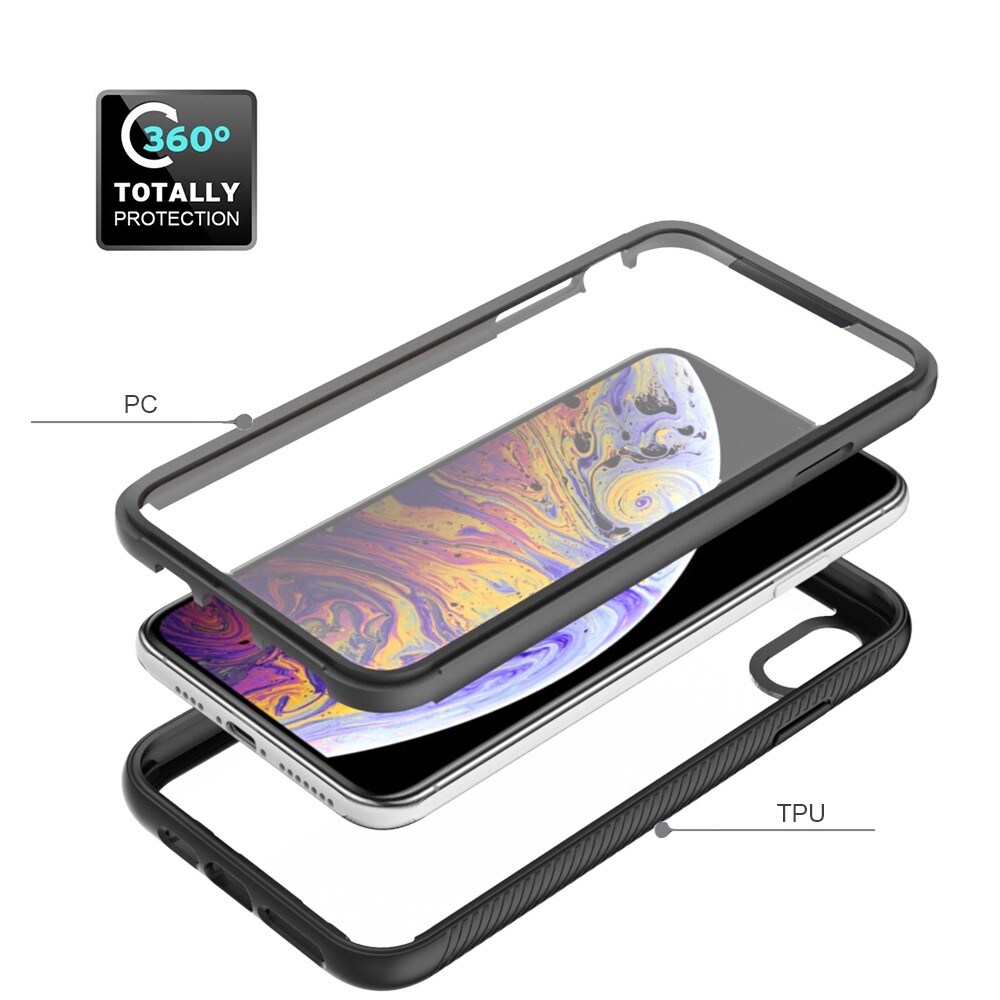 iPhone Xs Max Mobilcover Full Protection, Sort