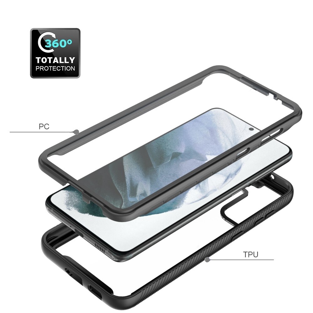 Samsung Galaxy S21 Mobilcover Full Protection, Sort