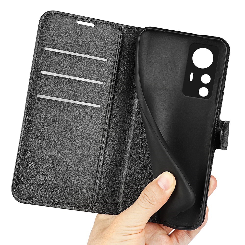 Xiaomi 12T/12T Pro Enkelt mobiletui, Sort