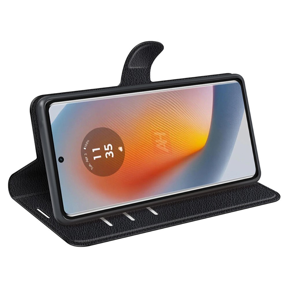 Motorola Edge 50 Fusion Enkelt mobiletui, Sort