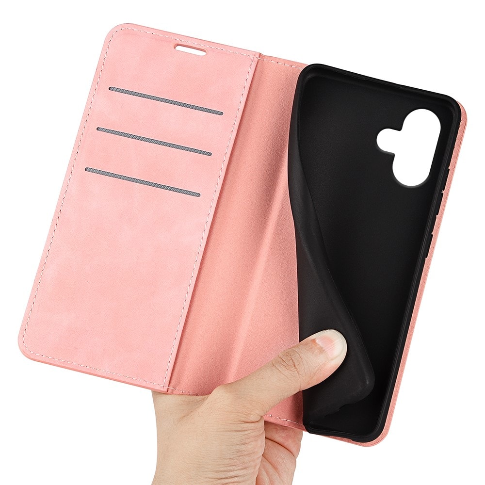 iPhone 16 Slankt etui med kortholder, Lyserød