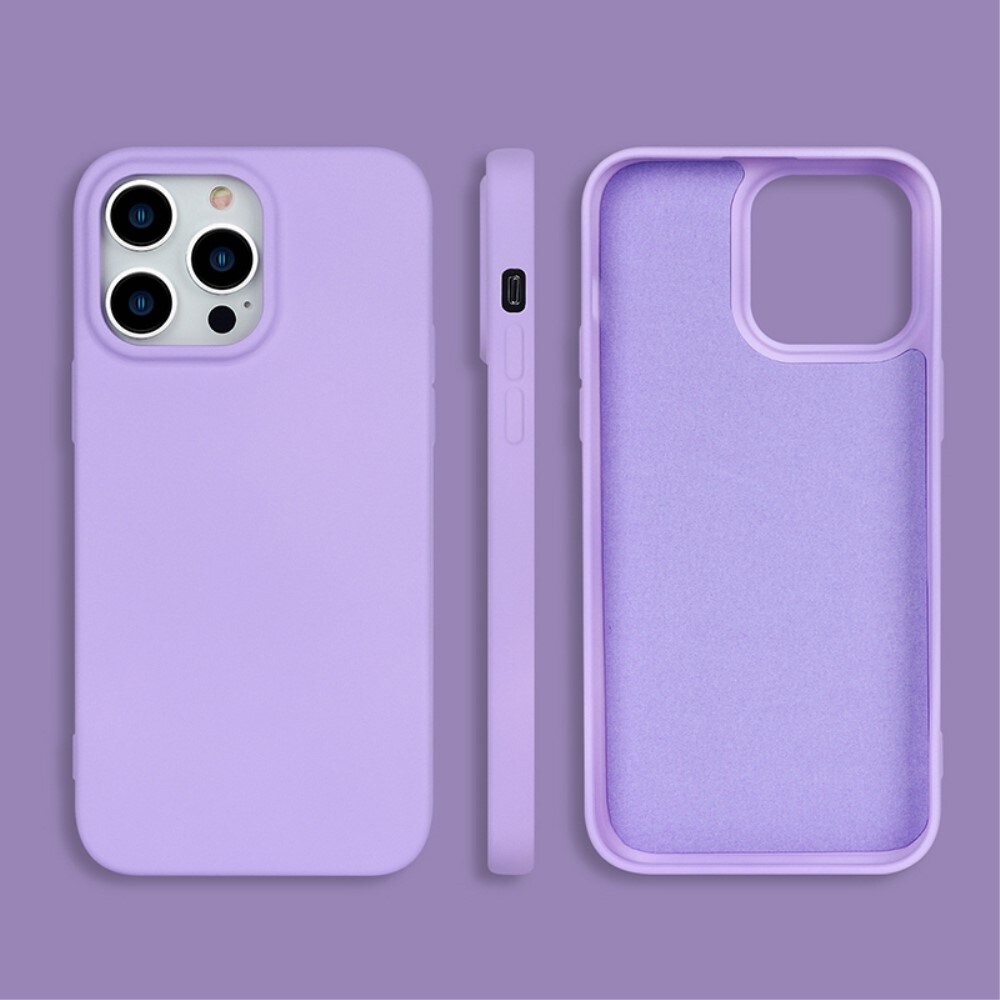 iPhone 14 Pro Mobilcover i TPU, Lilla