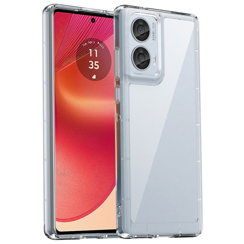 Motorola Edge 50 Fusion Crystal Hybrid-cover, Gennemsigtig