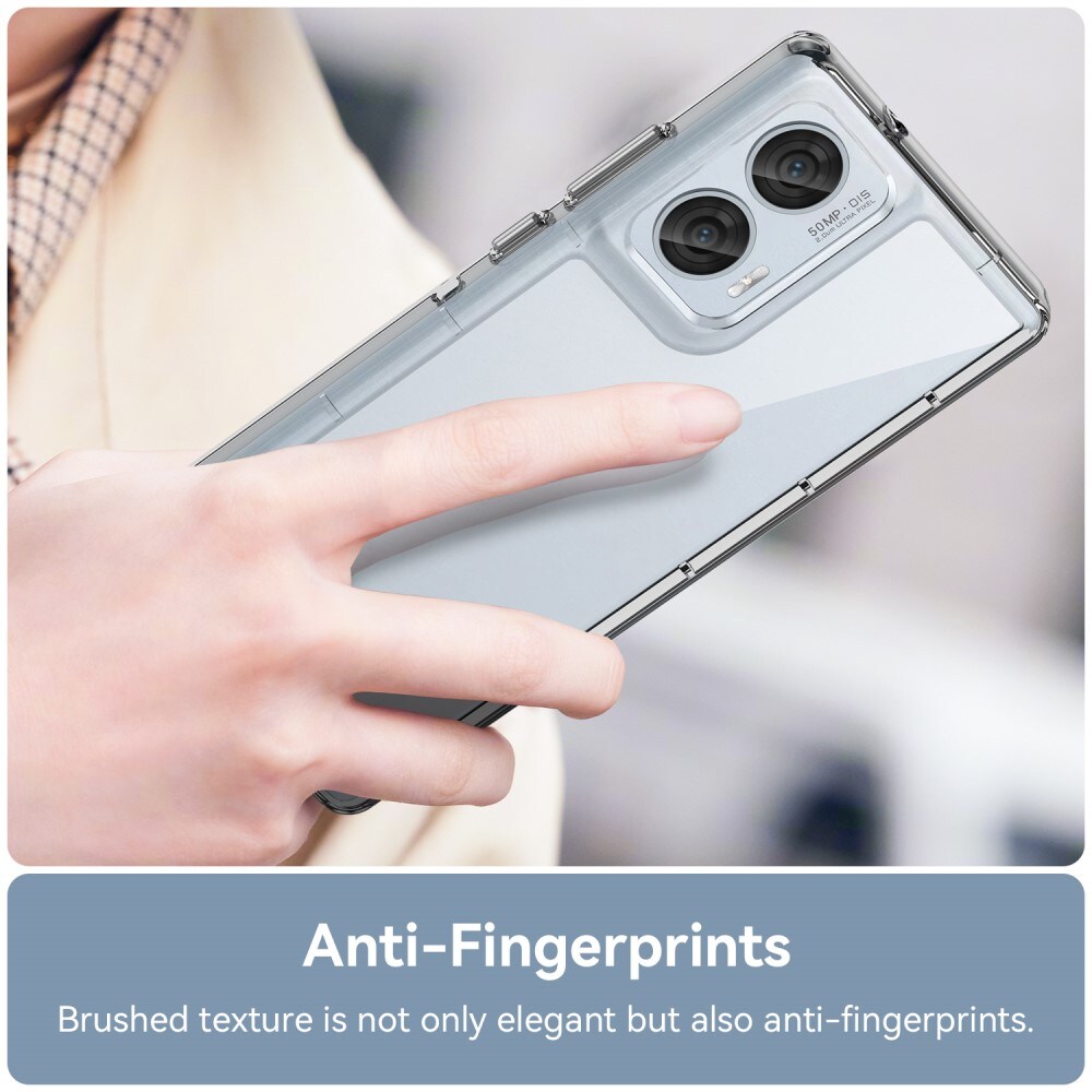 Motorola Edge 50 Fusion Crystal Hybrid-cover, Gennemsigtig
