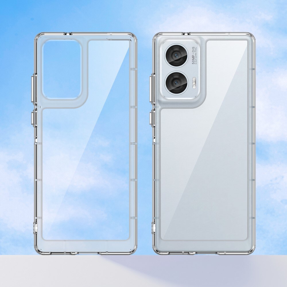 Motorola Edge 50 Fusion Crystal Hybrid-cover, Gennemsigtig