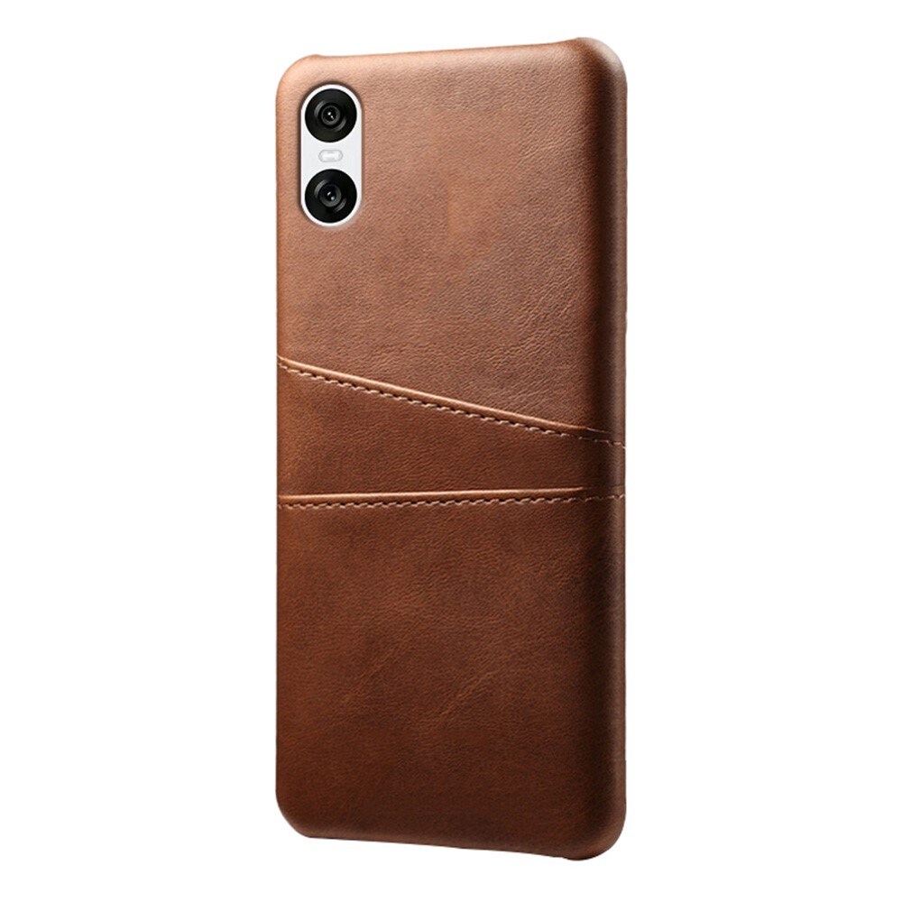 Sony Xperia 10 VI Smart cover med 2 kortholdere, Brun