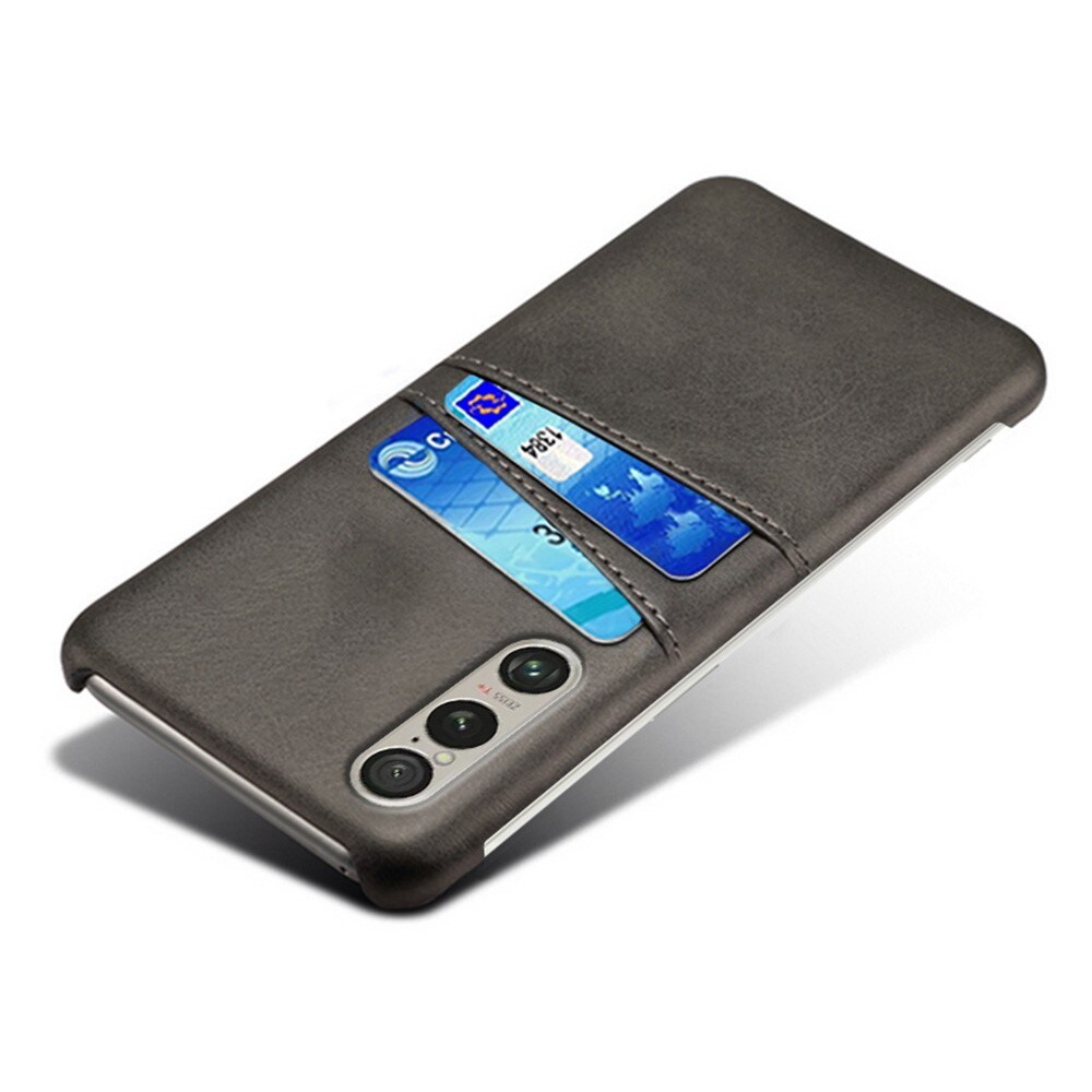 Sony Xperia 1 VI Smart cover med 2 kortholdere, Sort
