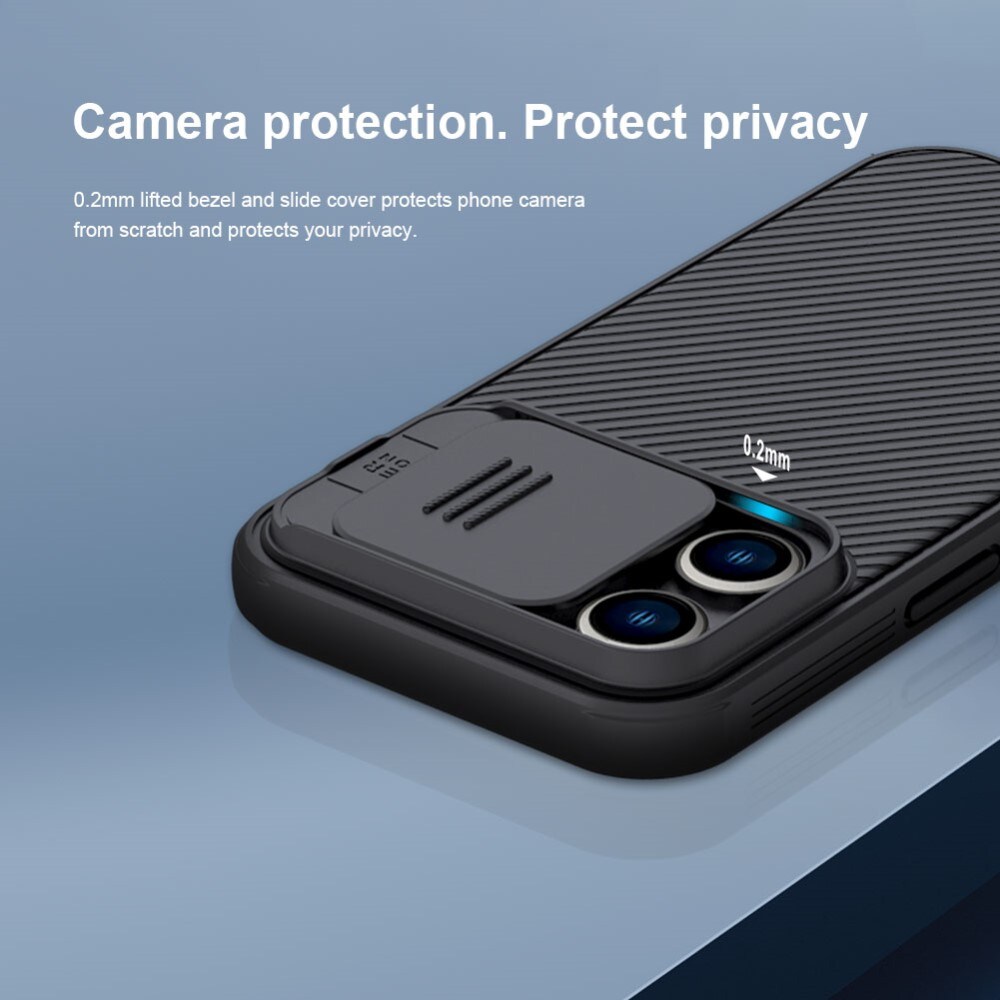 iPhone 14 Pro Max Cover med kamerabeskyttelse - CamShield, Sort