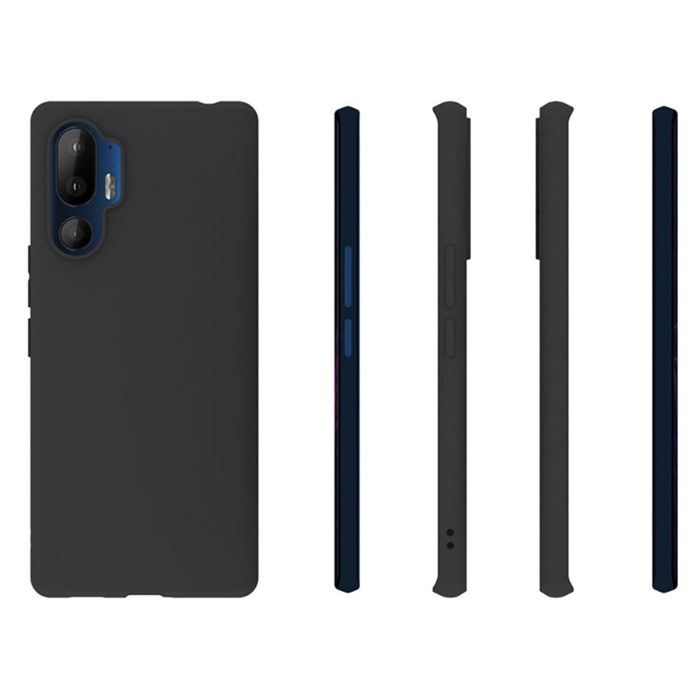 HTC U24 Pro Mobilcover i TPU, Sort