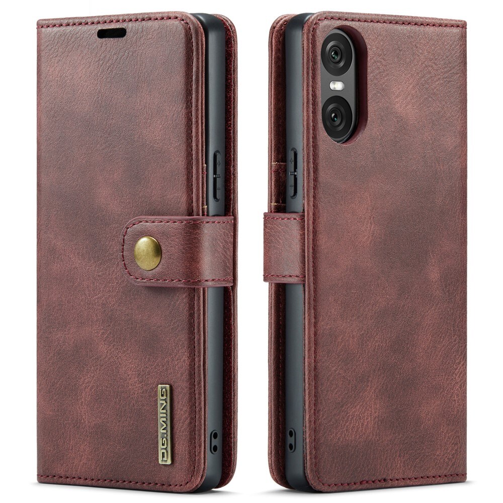 Sony Xperia 10 VI Pungetui med aftageligt cover, Red