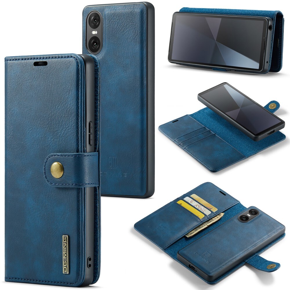 Sony Xperia 10 VI Pungetui med aftageligt cover, Blue