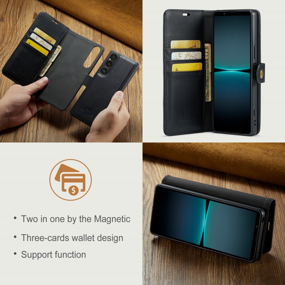 Sony Xperia 1 VI Pungetui med aftageligt cover, Black