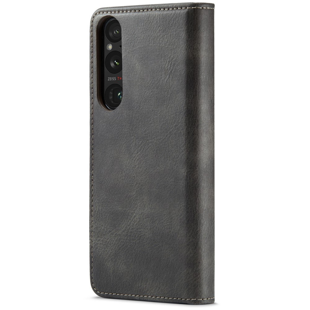 Sony Xperia 1 VI Pungetui med aftageligt cover, Brown