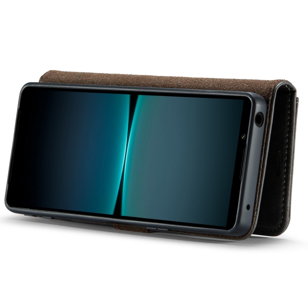 Sony Xperia 1 VII Pungetui med aftageligt cover, Brown
