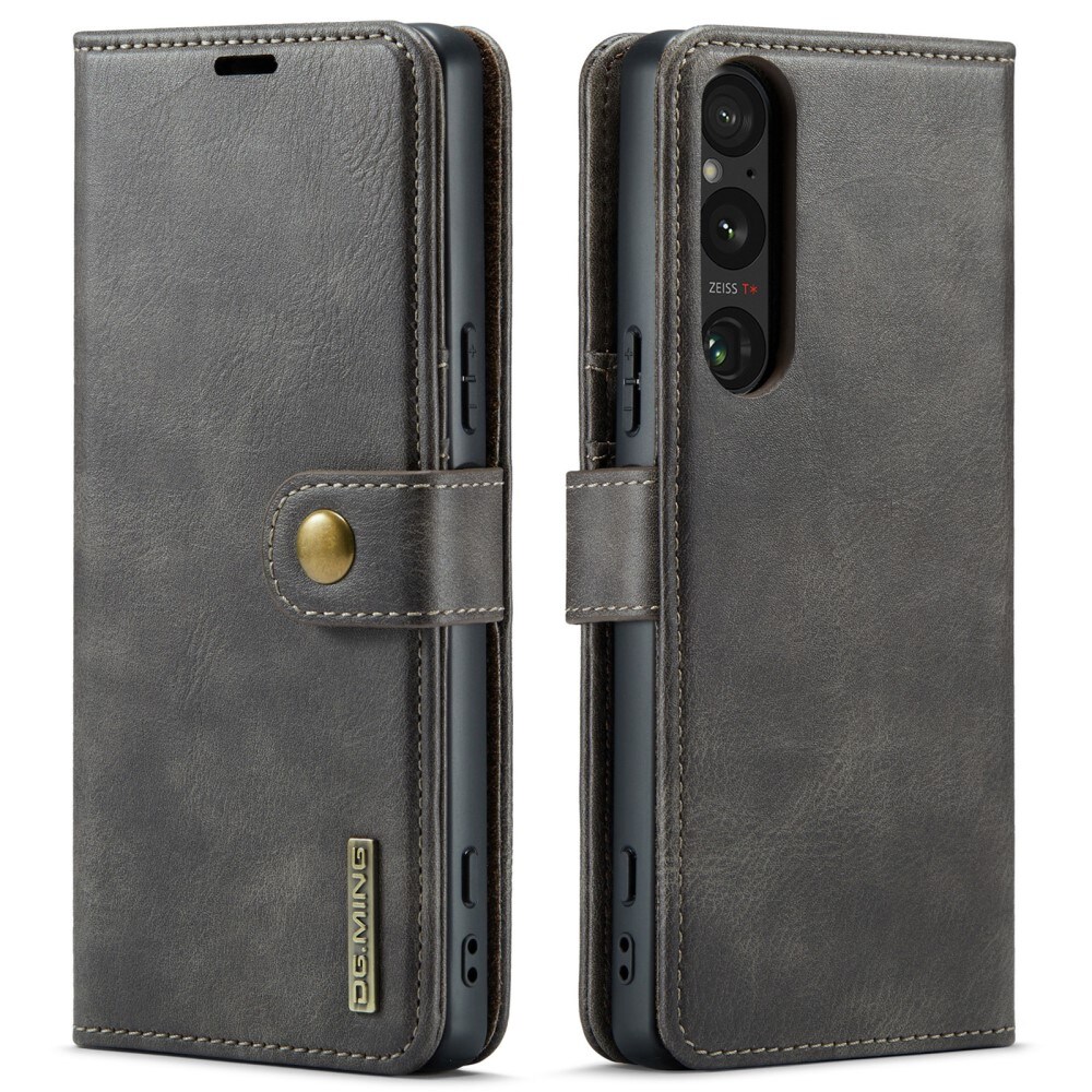 Sony Xperia 1 VI Pungetui med aftageligt cover, Brown
