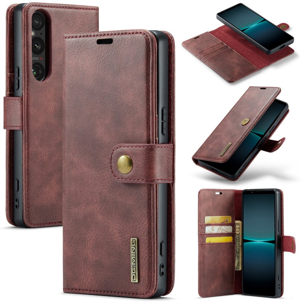 Sony Xperia 1 VI Pungetui med aftageligt cover, Red