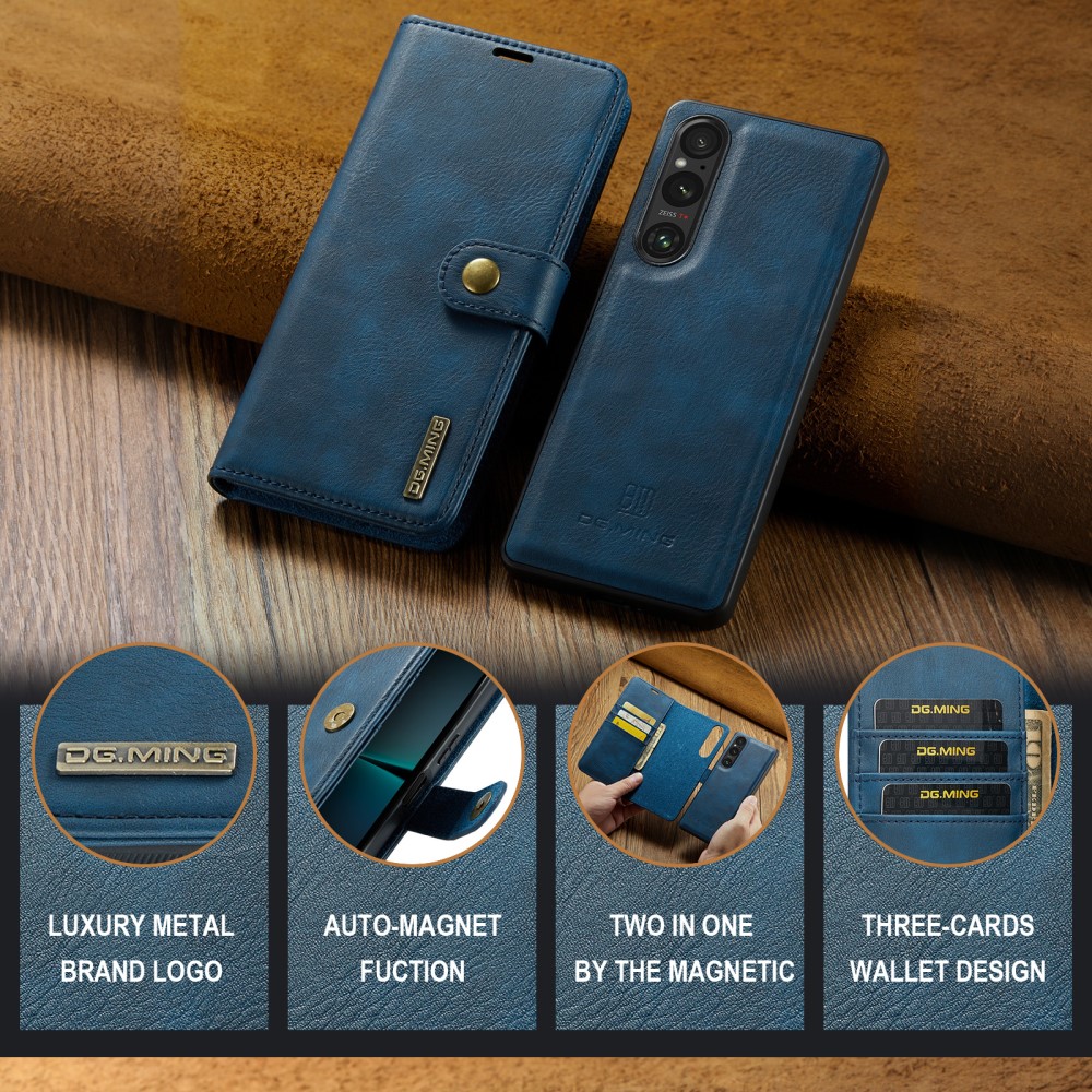 Sony Xperia 1 VI Pungetui med aftageligt cover, Blue