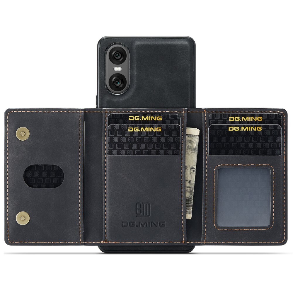 Sony Xperia 10 VI Cover med aftagelig pung, Sort