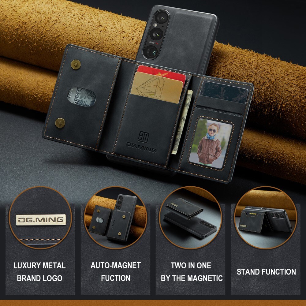 Sony Xperia 1 VI Cover med aftagelig pung, Sort