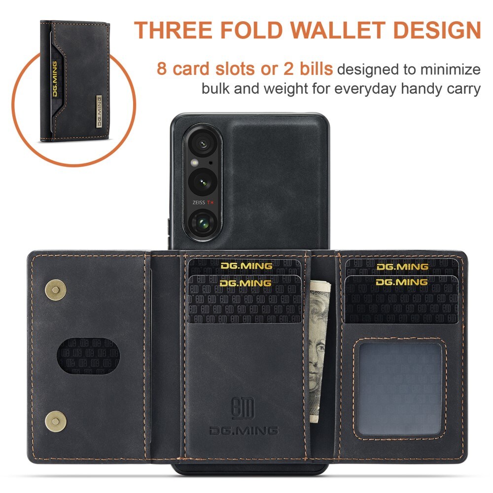 Sony Xperia 1 VI Cover med aftagelig pung, Sort