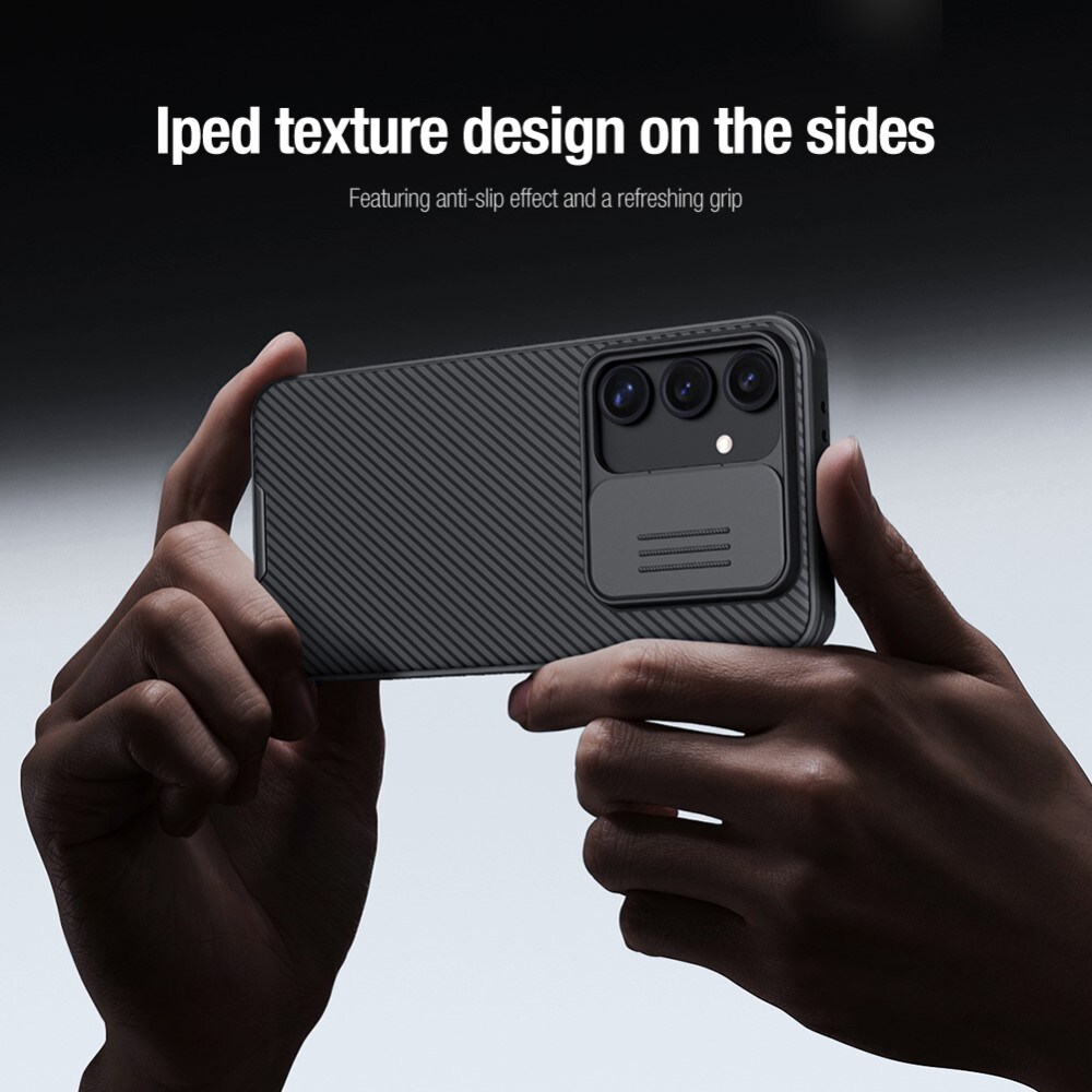Samsung Galaxy S24 FE Cover med kamerabeskyttelse - CamShield, Sort