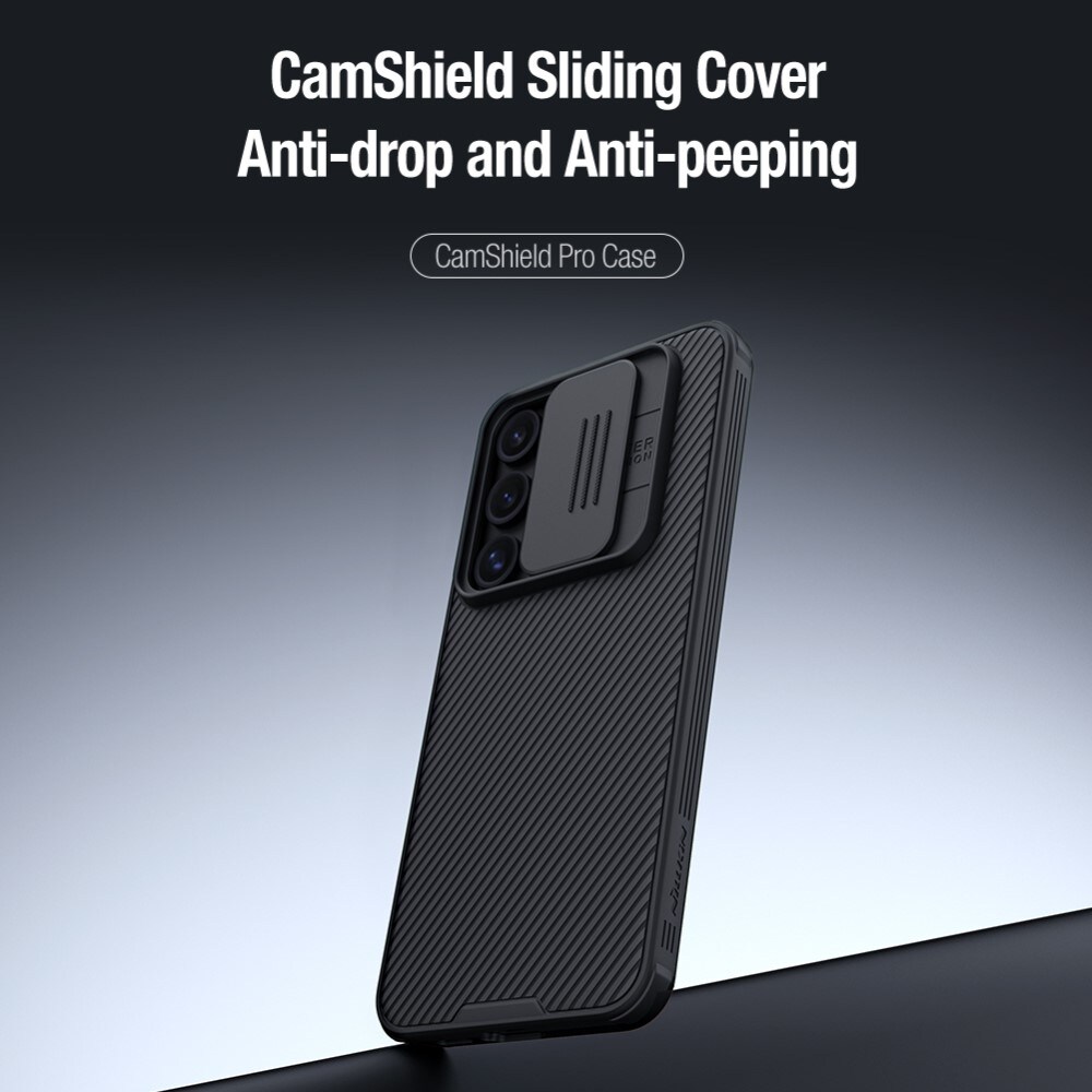 Samsung Galaxy S24 FE Cover med kamerabeskyttelse - CamShield, Sort