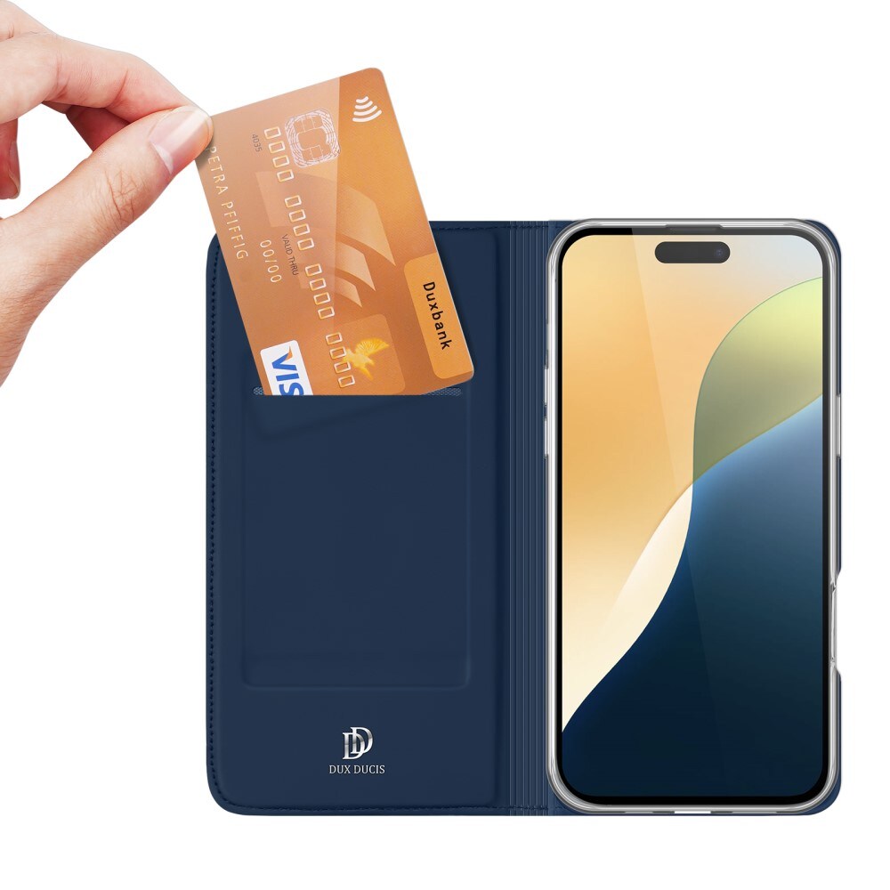 iPhone 16 Slankt mobiletui, Navy