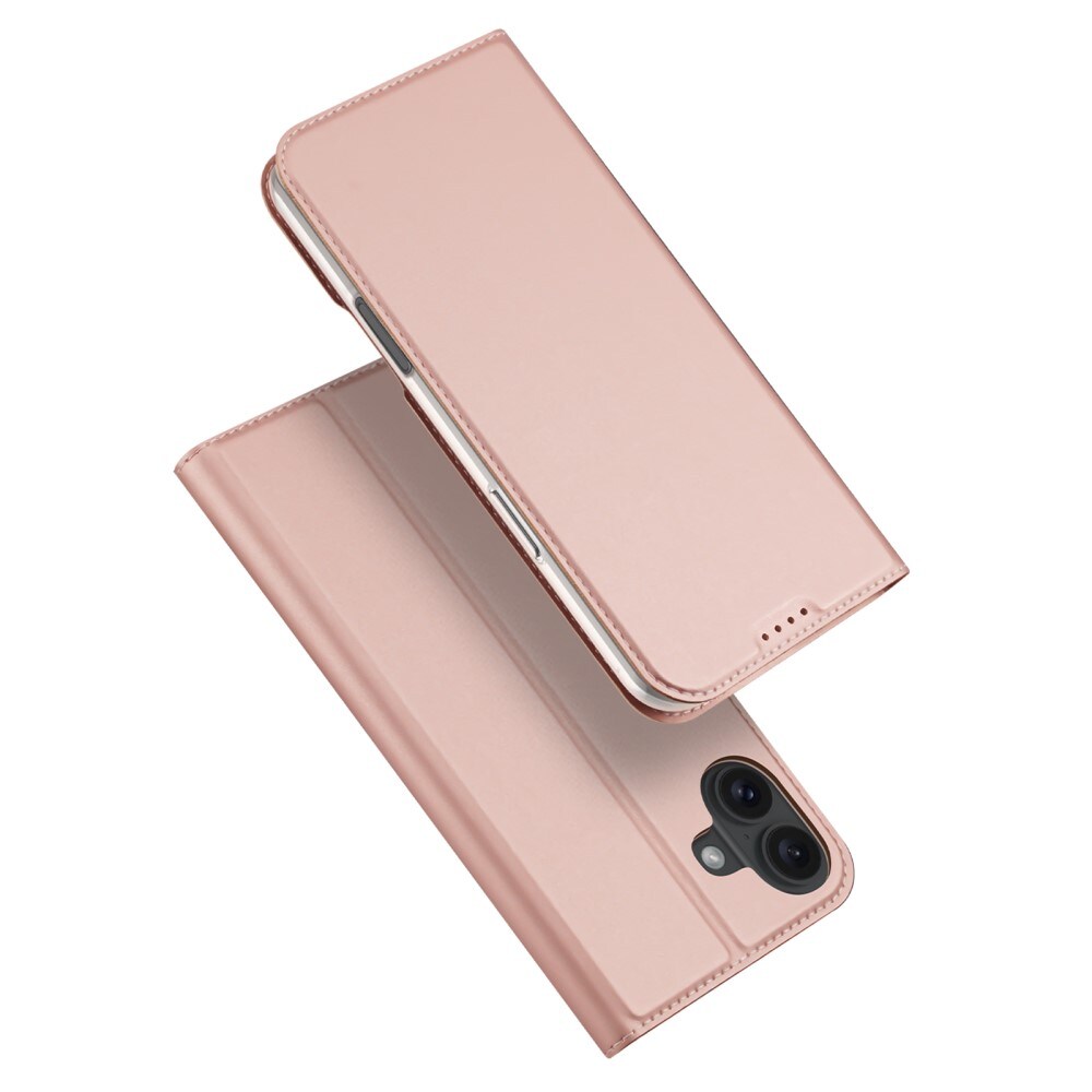 iPhone 16 Slankt mobiletui, Rose guld