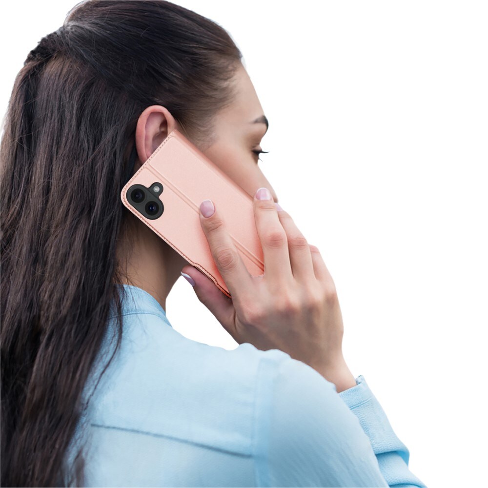 iPhone 16 Slankt mobiletui, Rose guld