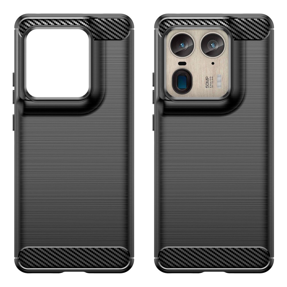Motorola Edge 50 Ultra TPU-cover Brushed, Sort