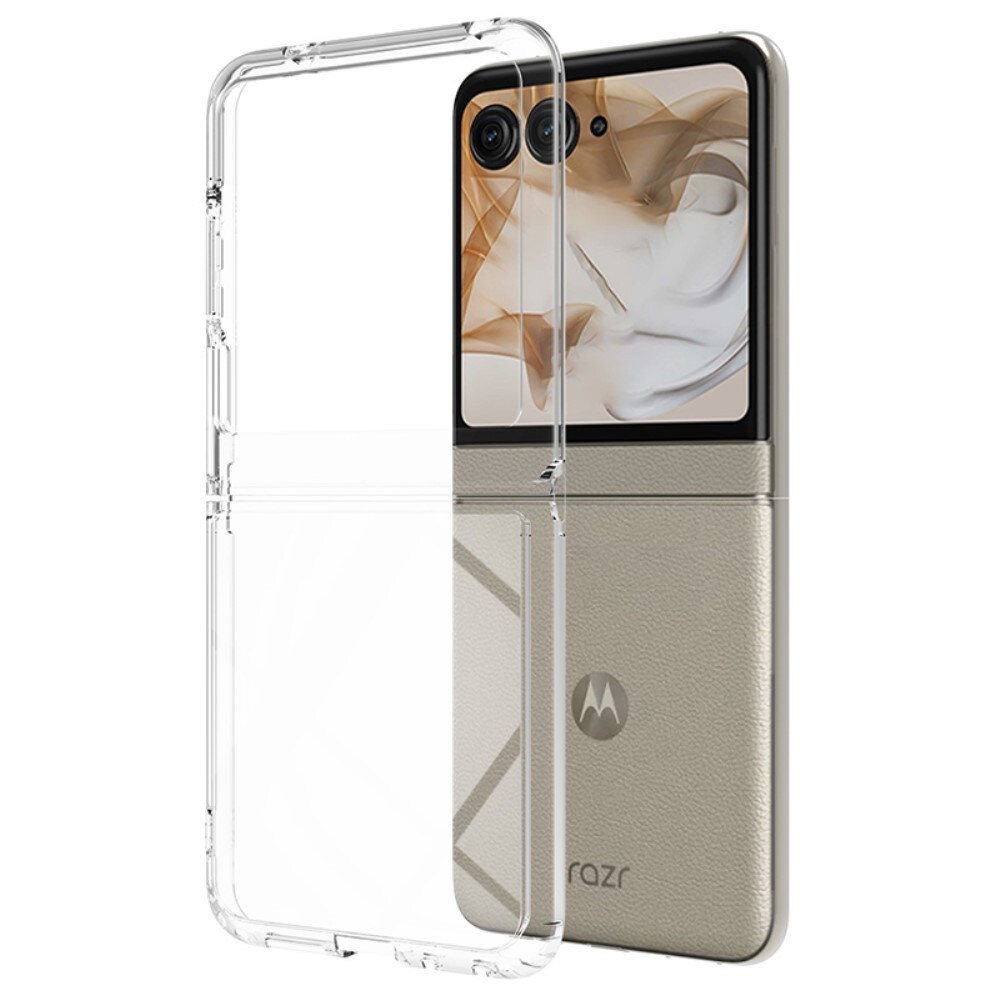 Motorola Razr 60 Crystal Hybrid-cover, Gennemsigtig