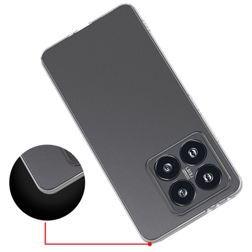 Xiaomi 14T Tyndt TPU-cover, Gennemsigtig