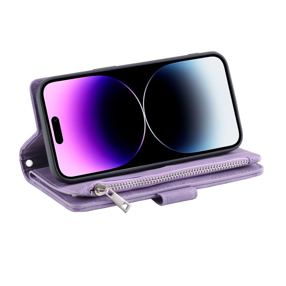 iPhone 16 Pro Quiltet pungtaske, Lilla