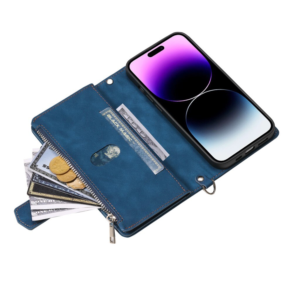iPhone 16 Pro Max Quiltet pungtaske, Blå