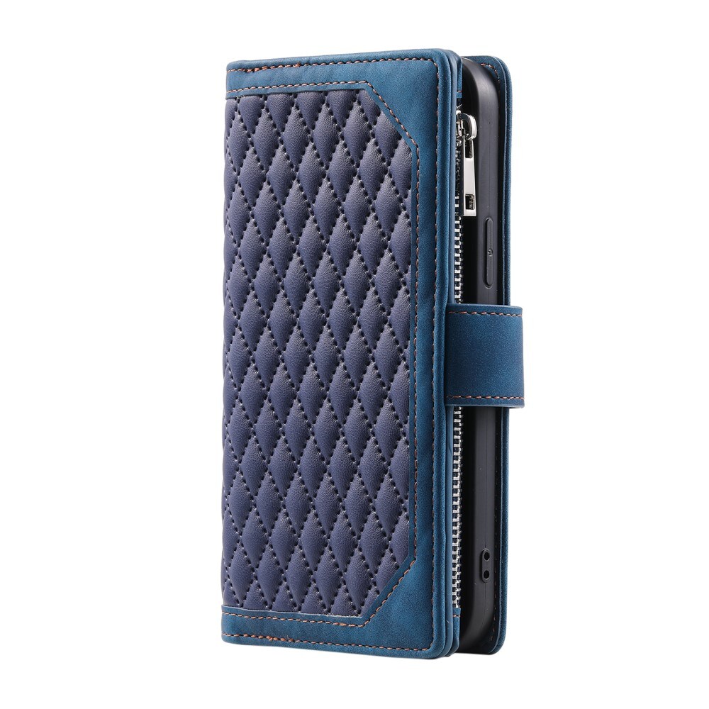 iPhone 16 Pro Max Quiltet pungtaske, Blå